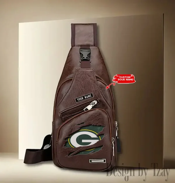 Green Bay Packers Leather Sling Bag SPTLTSLINGBAG044 - Image 3
