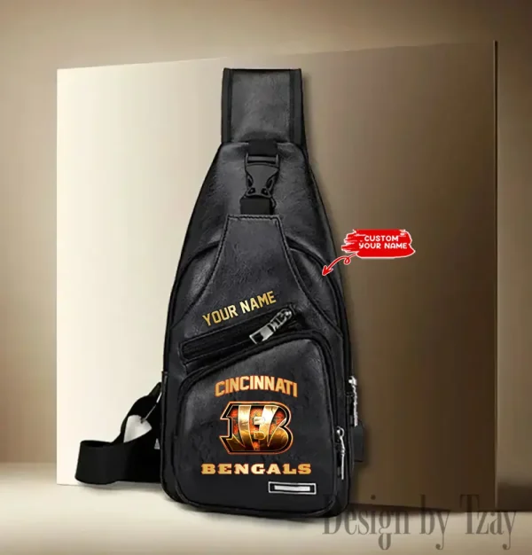 Cincinnati Bengals NFL Leather Sling Bag SPTLTSLINGBAG073