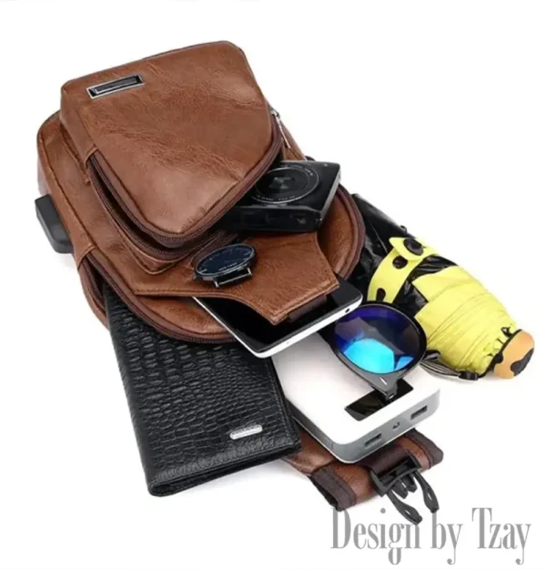 Dallas Cowboys NFL Leather Sling Bag SPTLTSLINGBAG075 - Image 5
