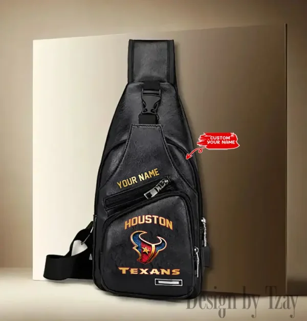 Houston Texans NFL Leather Sling Bag SPTLTSLINGBAG079 - Image 4