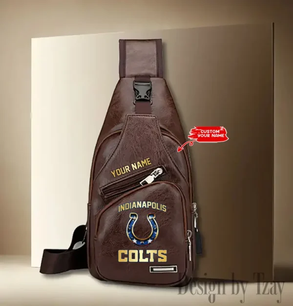 Indianapolis Colts NFL Leather Sling Bag SPTLTSLINGBAG080 - Image 3