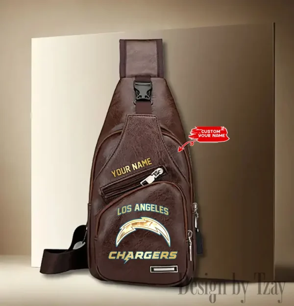 Los Angeles Chargers NFL Leather Sling Bag SPTLTSLINGBAG084 - Image 4