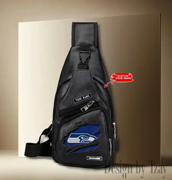 Seattle Seahawks Leather Sling Bag SPTLTSLINGBAG061
