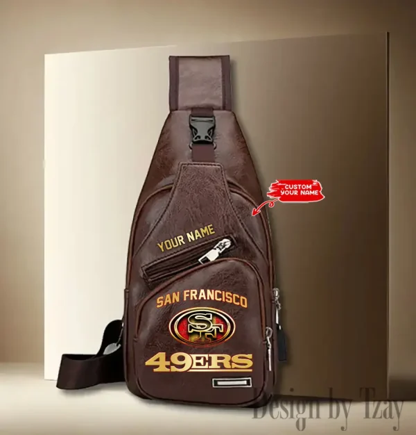 San Francisco 49ers NFL Leather Sling Bag SPTLTSLINGBAG093