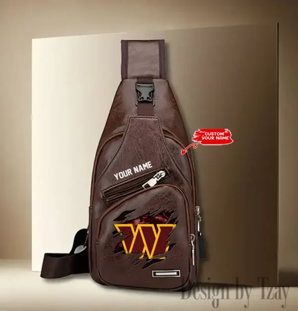 Washington Commanders NFL Leather Sling Bag SPTLTSLINGBAG098 - Image 4