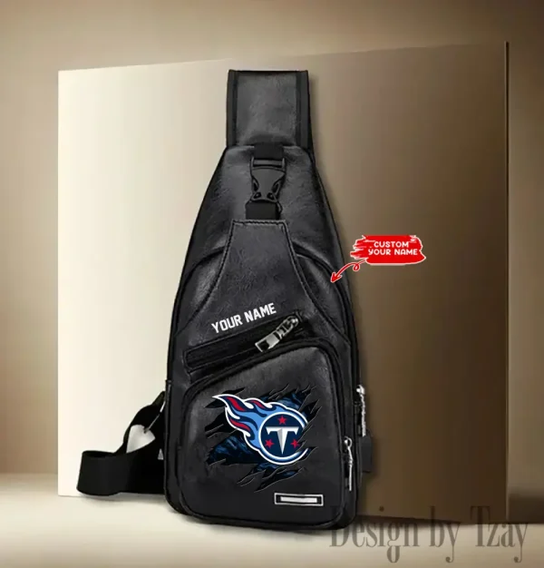 Tennessee Titans NFL Leather Sling Bag SPTLTSLINGBAG099