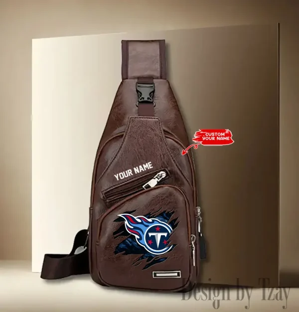 Tennessee Titans NFL Leather Sling Bag SPTLTSLINGBAG099 - Image 2