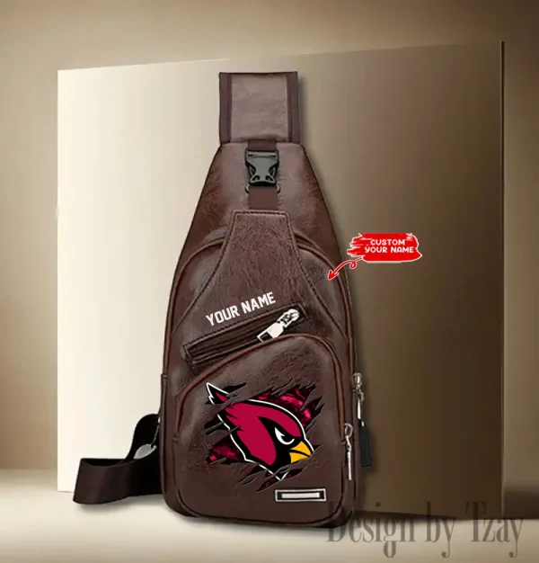 Arizona Cardinals NFL Leather Sling Bag SPTLTSLINGBAG101 - Image 2