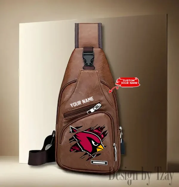 Arizona Cardinals NFL Leather Sling Bag SPTLTSLINGBAG101 - Image 3