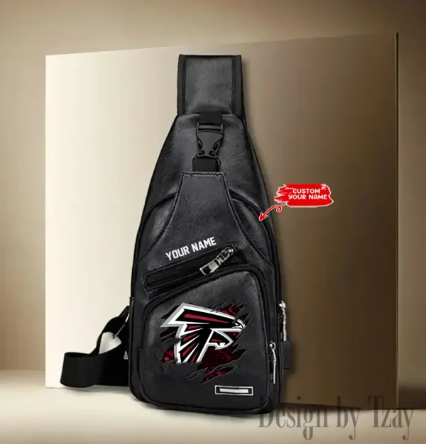 Atlanta Falcons NFL Leather Sling Bag SPTLTSLINGBAG102 - Image 3