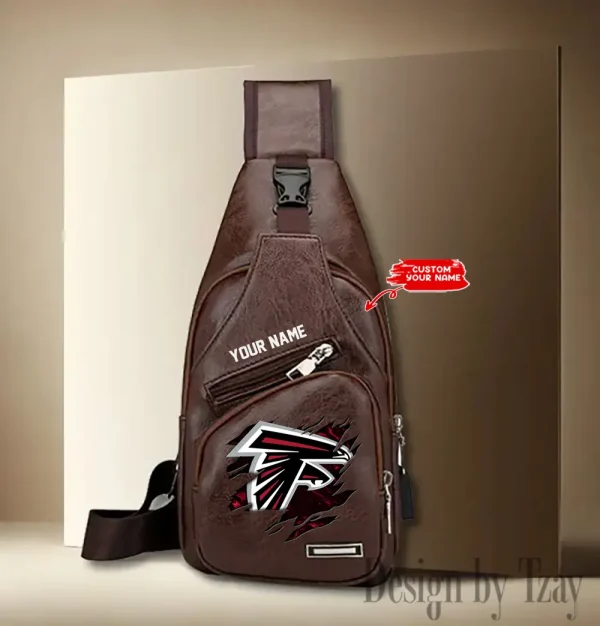 Atlanta Falcons NFL Leather Sling Bag SPTLTSLINGBAG102 - Image 4