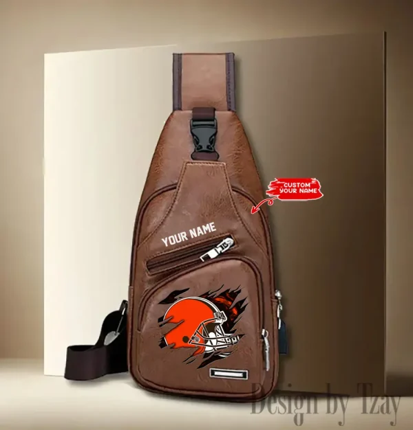 Cleveland Browns NFL Leather Sling Bag SPTLTSLINGBAG108