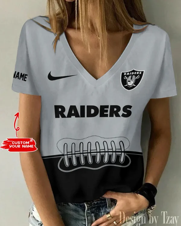 Las Vegas Raiders Summer New Women's Short Sleeve T-shirt 3D Trending 2025 AGCWTS820