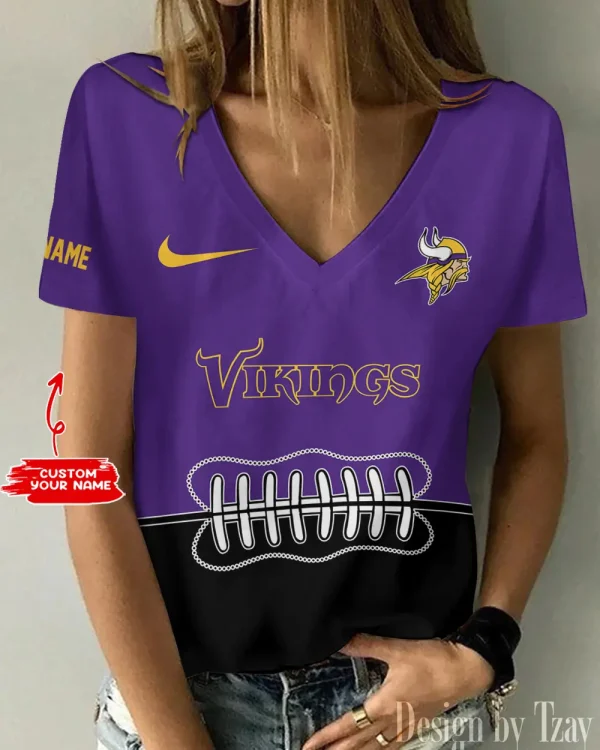 Minnesota Vikings Summer New Women's Short Sleeve T-shirt 3D Trending 2025 AGCWTS824