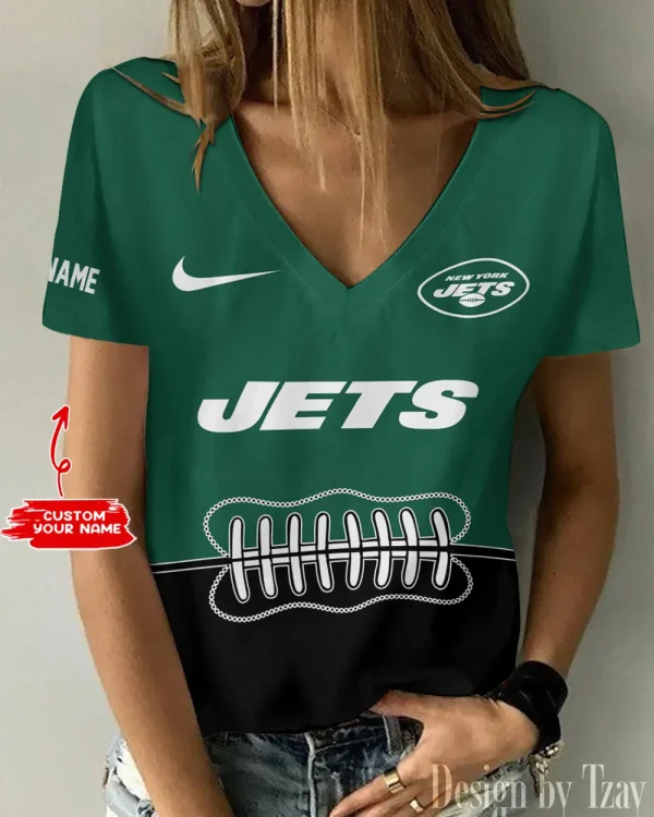 New York Jets Summer New Women's Short Sleeve T-shirt 3D Trending 2025 AGCWTS828