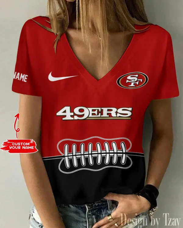 San Francisco 49ers Summer New Women's Short Sleeve T-shirt 3D Trending 2025 AGCWTS831