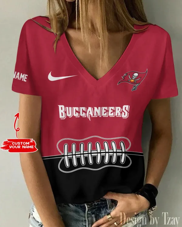 Tampa Bay Buccaneers Summer New Women's Short Sleeve T-shirt 3D Trending 2025 AGCWTS833