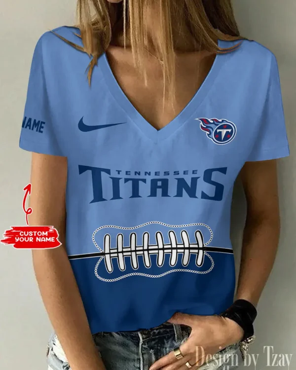Tennessee Titans Summer New Women's Short Sleeve T-shirt 3D Trending 2025 AGCWTS834