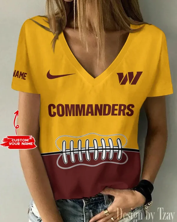 Washington Commanders Summer New Women's Short Sleeve T-shirt 3D Trending 2025 AGCWTS835