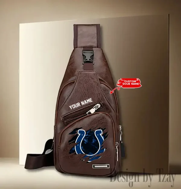 Indianapolis Colts NFL Leather Sling Bag SPTLTSLINGBAG114 - Image 3