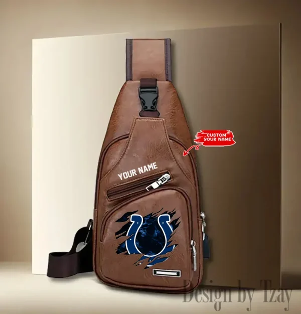 Indianapolis Colts NFL Leather Sling Bag SPTLTSLINGBAG114