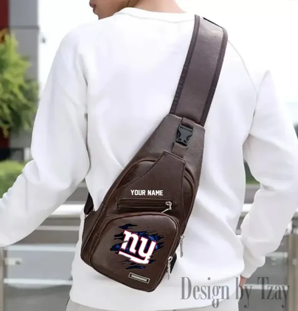 New York Giants NFL Leather Sling Bag SPTLTSLINGBAG124 - Image 5