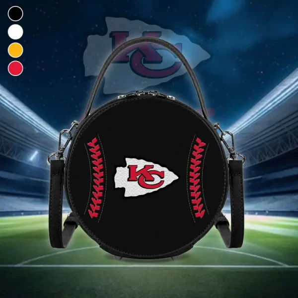 Kansas City Chiefs Round Shoulder Handbag - Image 4