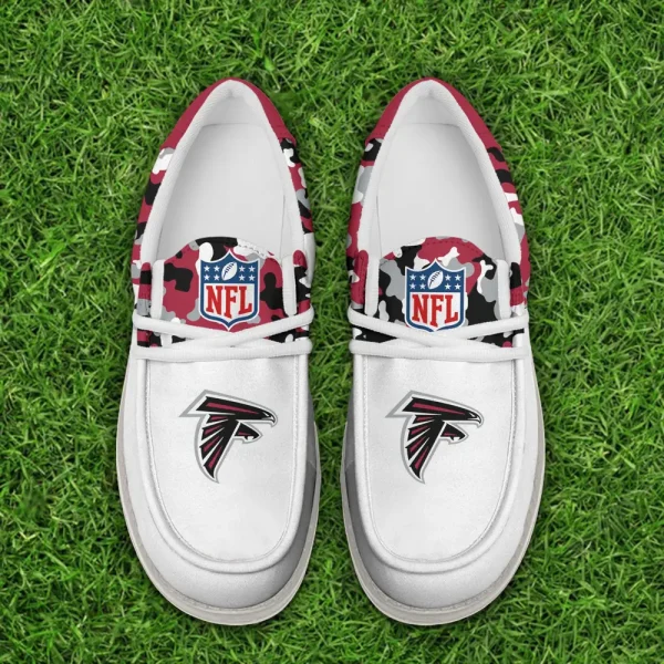 Atlanta Falcons Canvas Loafer Shoes - Image 2