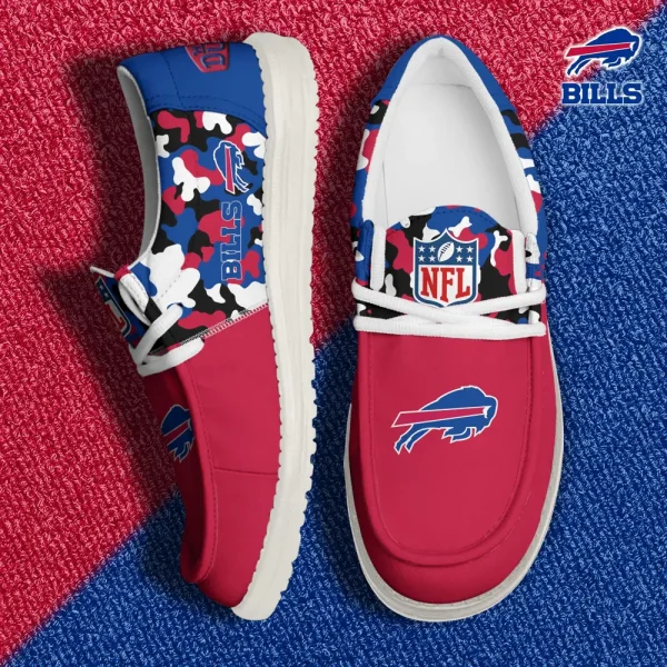 Buffalo Bills Canvas Loafer Shoes