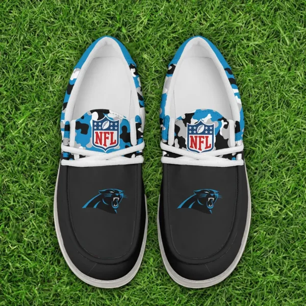 Carolina Panthers Canvas Loafer Shoes - Image 2