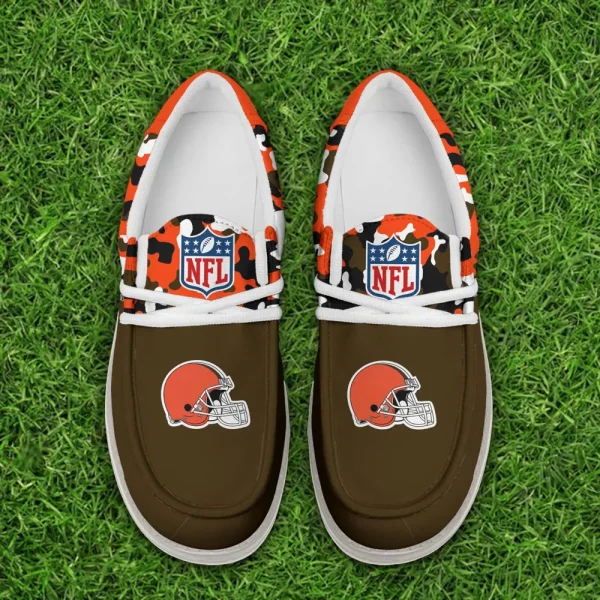 Cleveland Browns Canvas Loafer Shoes - Image 2
