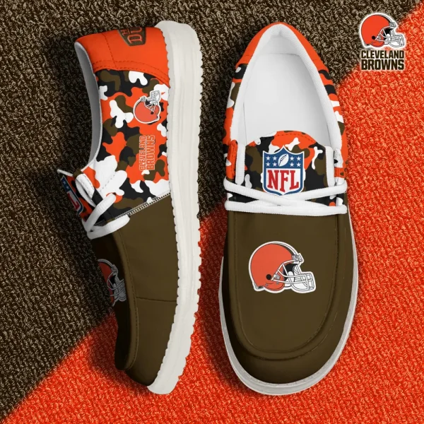 Cleveland Browns Canvas Loafer Shoes