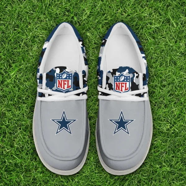 Dallas Cowboys Canvas Loafer Shoes - Image 2