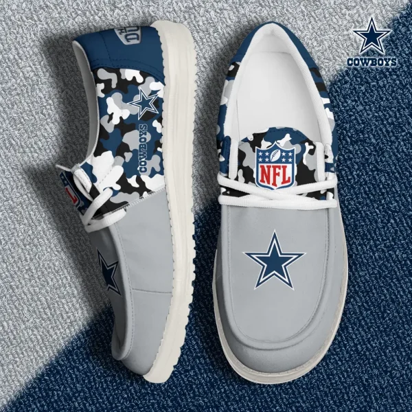 Dallas Cowboys Canvas Loafer Shoes