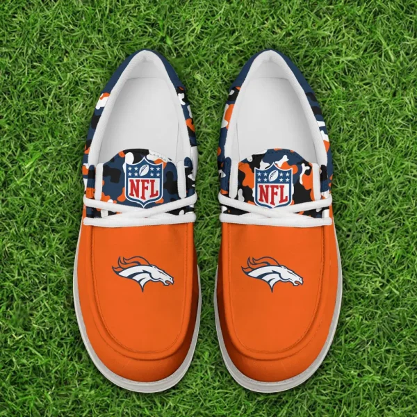 Denver Broncos Canvas Loafer Shoes - Image 2