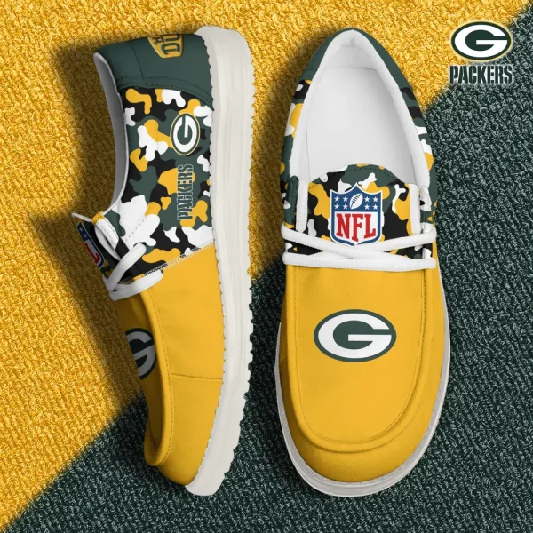 Green Bay Packers Canvas Loafer Shoes