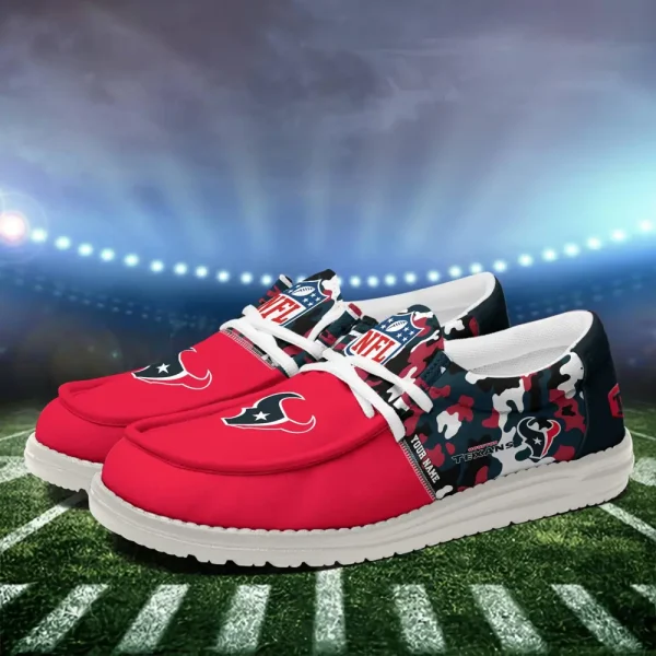 Houston Texans Canvas Loafer Shoes - Image 3