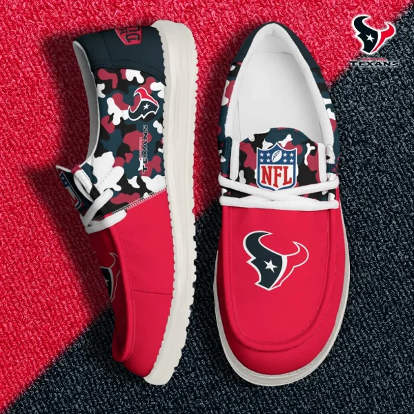 Houston Texans Canvas Loafer Shoes