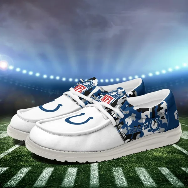 Indianapolis Colts Canvas Loafer Shoes - Image 3