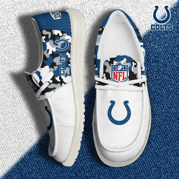 Indianapolis Colts Canvas Loafer Shoes