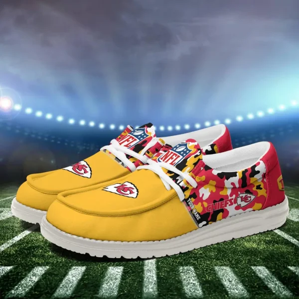 Kansas City Chiefs Canvas Loafer Shoes - Image 3
