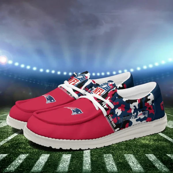 New England Patriots Canvas Loafer Shoes - Image 3