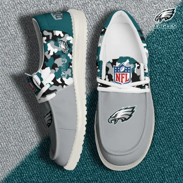Philadelphia Eagles Canvas Loafer Shoes