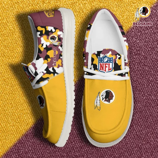 Washington Redskins Canvas Loafer Shoes