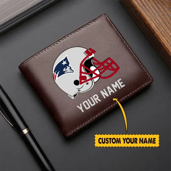 New England Patriots Men Leather Wallet For Fan - Limited Edition - Image 2