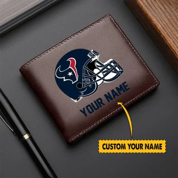 Houston Texans Men Leather Wallet For Fan - Limited Edition - Image 2
