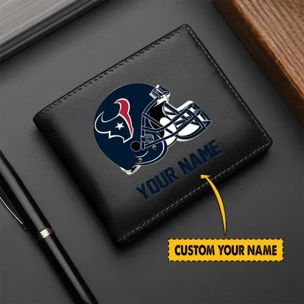 Houston Texans Men Leather Wallet For Fan - Limited Edition