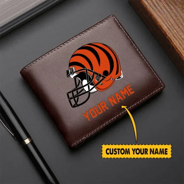Cincinnati Bengals Men Leather Wallet For Fan - Limited Edition - Image 2