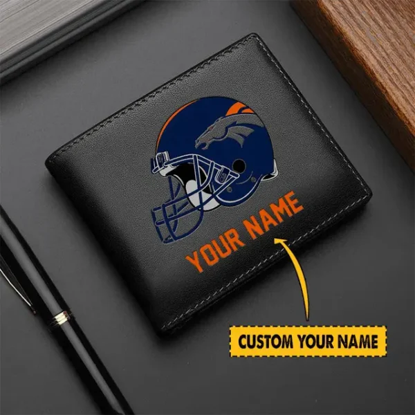Denver Broncos Men Leather Wallet For Fan - Limited Edition
