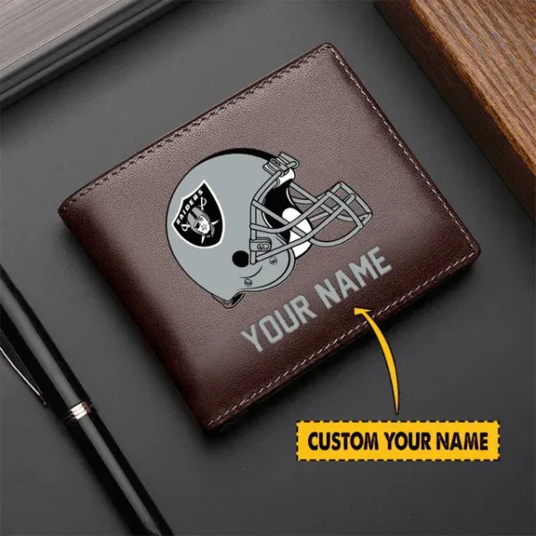 Las Vegas Raiders Men Leather Wallet For Fan - Limited Edition - Image 2